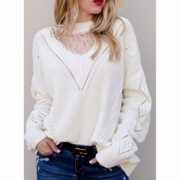 Softest Cream sweater - Picture 2 of 6